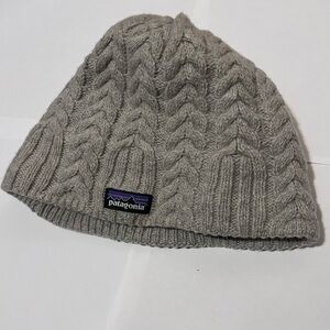 Patagonia Cable Beanie Hat Grey
